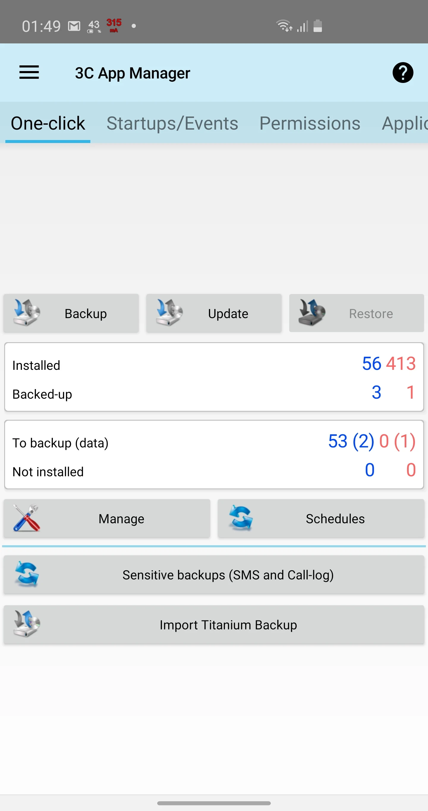 3C App Manager screenshot