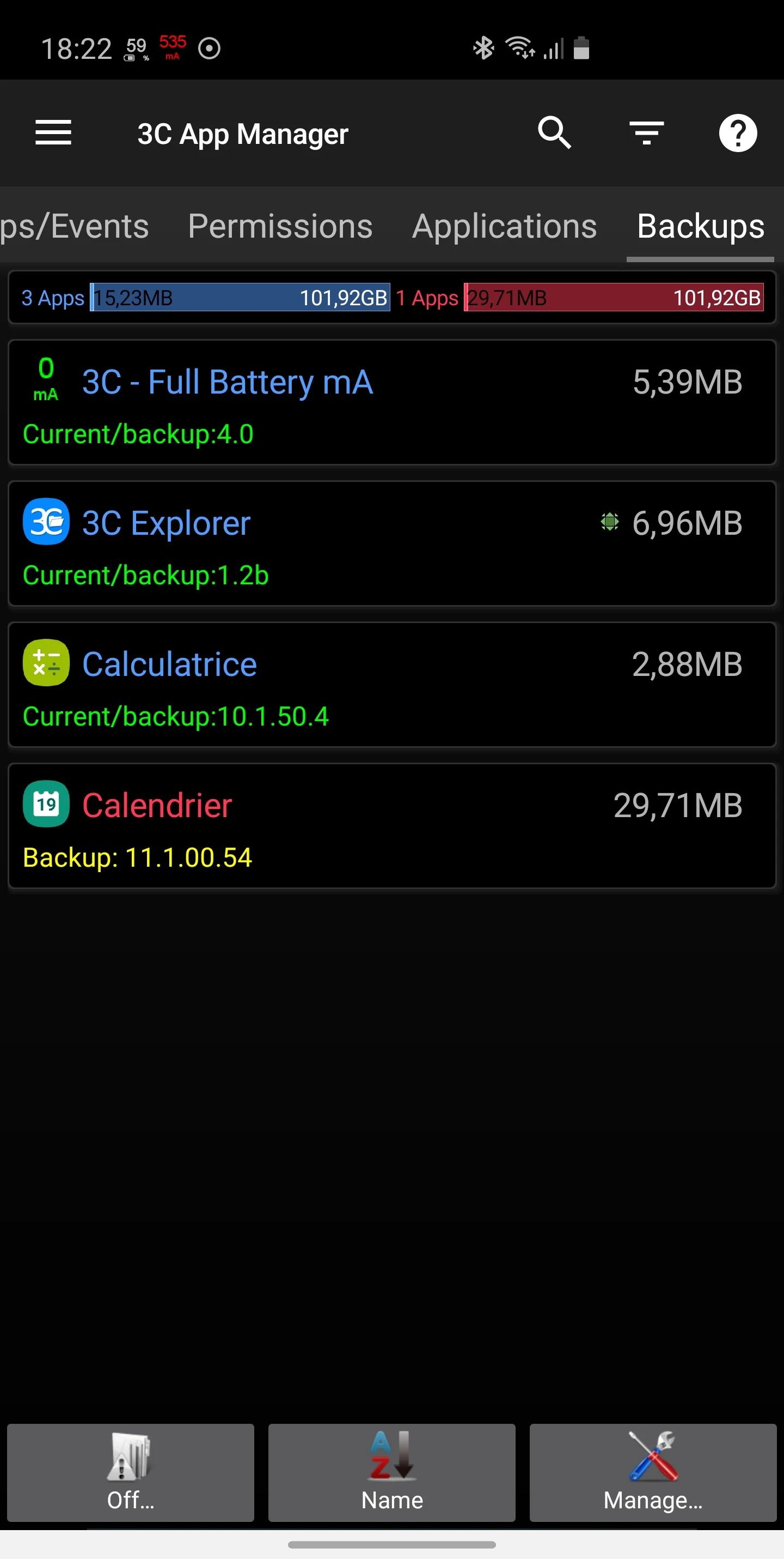 3C App Manager screenshot